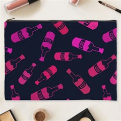 Wine Bottles Background Graphic Cosmetic Bag (xxxl) by uniart180623