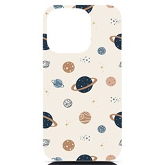 Space Planets Art Pattern Design Wallpaper Iphone 14 Pro Black Uv Print Case by uniart180623