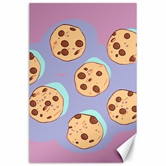 Cookies Chocolate Chips Chocolate Cookies Sweets Canvas 24  X 36  by uniart180623