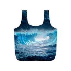 Thunderstorm Storm Tsunami Waves Ocean Sea Full Print Recycle Bag (s) by uniart180623