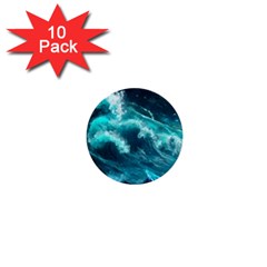 Thunderstorm Tsunami Tidal Wave Ocean Waves Sea 1  Mini Buttons (10 Pack)  by uniart180623