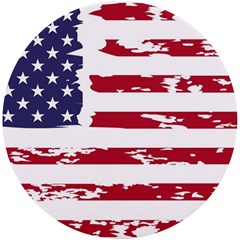 Flag Usa Unite Stated America Uv Print Round Tile Coaster by uniart180623