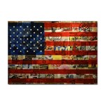 Usa Flag United States Sticker A4 (100 pack) Front