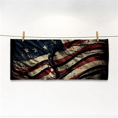 Flag Usa American Flag Hand Towel by uniart180623