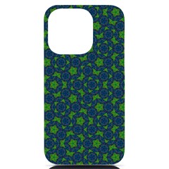 Green Patterns Lines Circles Texture Colorful Iphone 14 Pro Black Uv Print Case by uniart180623