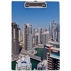 Building Sea Architecture Marina A4 Acrylic Clipboard by Ravend