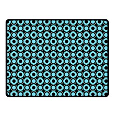 Mazipoodles Blue Donuts Polka Dot Two Sides Fleece Blanket (small) by Mazipoodles