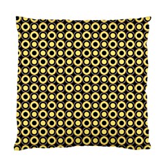  Mazipoodles Yellow Donuts Polka Dot Standard Cushion Case (one Side) by Mazipoodles