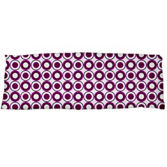 Mazipoodles Magenta White Donuts Polka Dot Body Pillow Case (dakimakura) by Mazipoodles