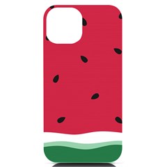 Minimalist Summer Watermelon Wallpaper Iphone 14 Black Uv Print Case by Ravend