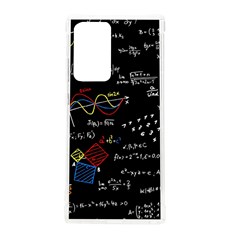 Black Background With Text Overlay Mathematics Formula Board Samsung Galaxy Note 20 Ultra Tpu Uv Case by uniart180623