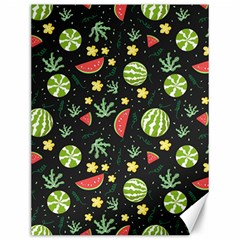 Watermelon Berries Patterns Pattern Canvas 12  X 16  by uniart180623