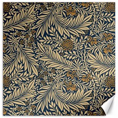 Brown Vintage Background Vintage Floral Pattern Brown Canvas 16  X 16  by uniart180623