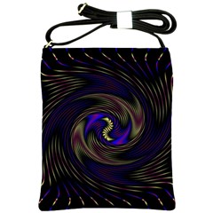 Manadala Twirl Abstract Shoulder Sling Bag by uniart180623