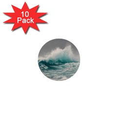 Big Storm Wave 1  Mini Buttons (10 Pack)  by uniart180623