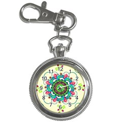 Mandala Flowers Abstract Butterflies Floral Pattern Summer Key Chain Watches by uniart180623