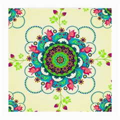 Mandala Flowers Abstract Butterflies Floral Pattern Summer Medium Glasses Cloth by uniart180623