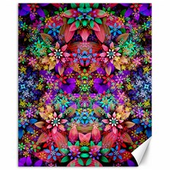 Flower Patterns Abstract Pattern Digital Art Canvas 16  X 20  by uniart180623