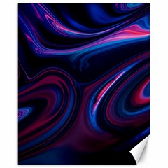 Purple Blue Swirl Abstract Canvas 16  X 20  by uniart180623