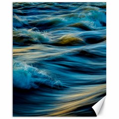 Waves Abstract Canvas 16  X 20  by uniart180623