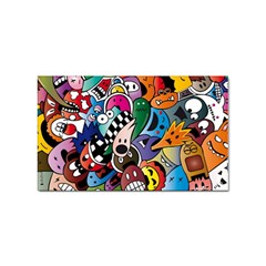 Cartoon Explosion Cartoon Characters Funny Sticker (rectangular) by uniart180623