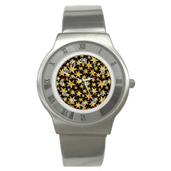 Shiny Glitter Stars Stainless Steel Watch by uniart180623