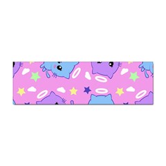 Seamless Pattern With Cute Kawaii Kittens Sticker Bumper (100 Pack) by Simbadda