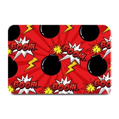 Pop Art Comic Pattern Bomb Boom Explosion Background Plate Mats by Simbadda