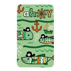 Seamless Pattern Fishes Pirates Cartoon Memory Card Reader (rectangular) by Simbadda