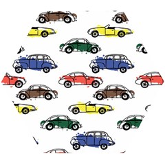 Cars Pattern Wooden Puzzle Hexagon by Simbadda