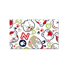 Animals Pattern Sticker (rectangular) by Simbadda