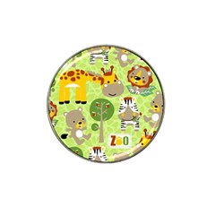 Funny Animals Cartoon Hat Clip Ball Marker (4 Pack) by Simbadda