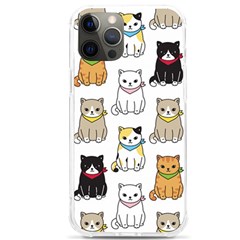 Cat-kitten-seamless-pattern Iphone 12 Pro Max Tpu Uv Print Case by Simbadda