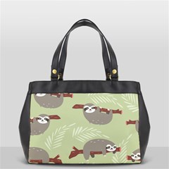 Sloths-pattern-design Oversize Office Handbag (2 Sides) by Simbadda