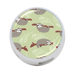 Sloths-pattern-design 4-port Usb Hub (two Sides) by Simbadda