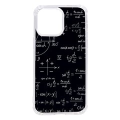 Mathematical-seamless-pattern-with-geometric-shapes-formulas Iphone 14 Pro Max Tpu Uv Print Case by Simbadda