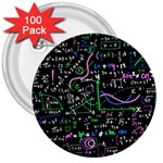 Math-linear-mathematics-education-circle-background 3  Buttons (100 pack)  Front