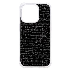 Math-equations-formulas-pattern Iphone 14 Pro Tpu Uv Print Case by Simbadda