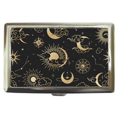 Asian-seamless-pattern-with-clouds-moon-sun-stars-vector-collection-oriental-chinese-japanese-korean Cigarette Money Case by Simbadda