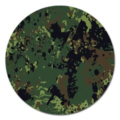 Military-background-grunge---- Magnet 5  (round) by Simbadda