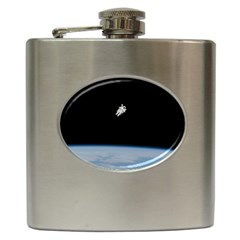 Amazing Stunning Astronaut Amazed Hip Flask (6 Oz) by Proyonanggan