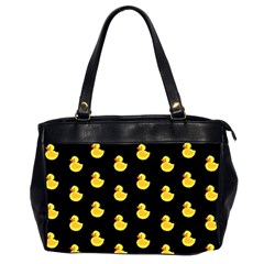 Rubber Duck Oversize Office Handbag (2 Sides) by Valentinaart