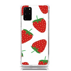 Seamless Pattern Fresh Strawberry Samsung Galaxy S20plus 6 7 Inch Tpu Uv Case by Bangk1t