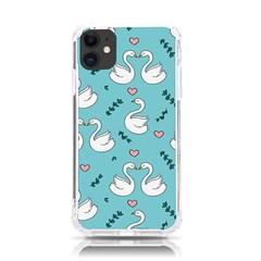 Elegant Swan Pattern Design Iphone 11 Tpu Uv Print Case by Bangk1t