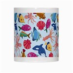 Sea Creature Themed Artwork Underwater Background Pictures White Mug Center