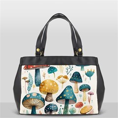 Mushroom Forest Fantasy Flower Nature Oversize Office Handbag (2 Sides) by Bangk1t