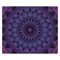 Shape Geometric Symmetrical Symmetry Wallpaper Premium Plush Fleece Blanket (small) by Bangk1t