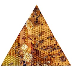 Bees Nature Animals Honeycomb Wooden Puzzle Triangle by pakminggu