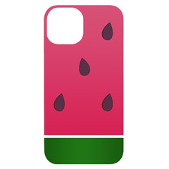 Watermelon Fruit Summer Red Fresh Food Healthy Iphone 14 Black Uv Print Case by pakminggu