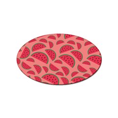 Watermelon Red Food Fruit Healthy Summer Fresh Sticker (oval) by pakminggu